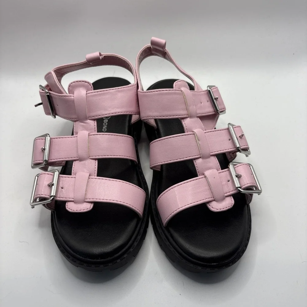 Kids Girls Youth Treasure & Bond Gabrielle 13M Strappy Pink‎ Sandal Shoes 58665